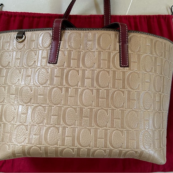 Carolina Herrera Embossed Tote - Picture 6 of 14